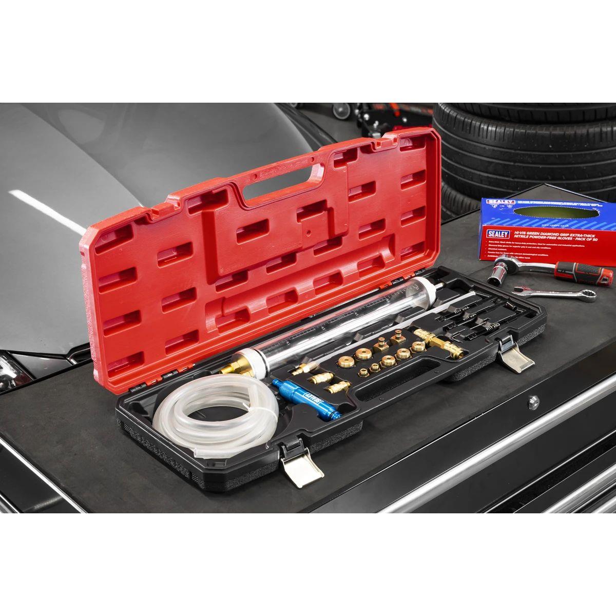 Sealey VS7095 Transmission Oil Refilling Pump & Adaptor Kit for VAG 18pc