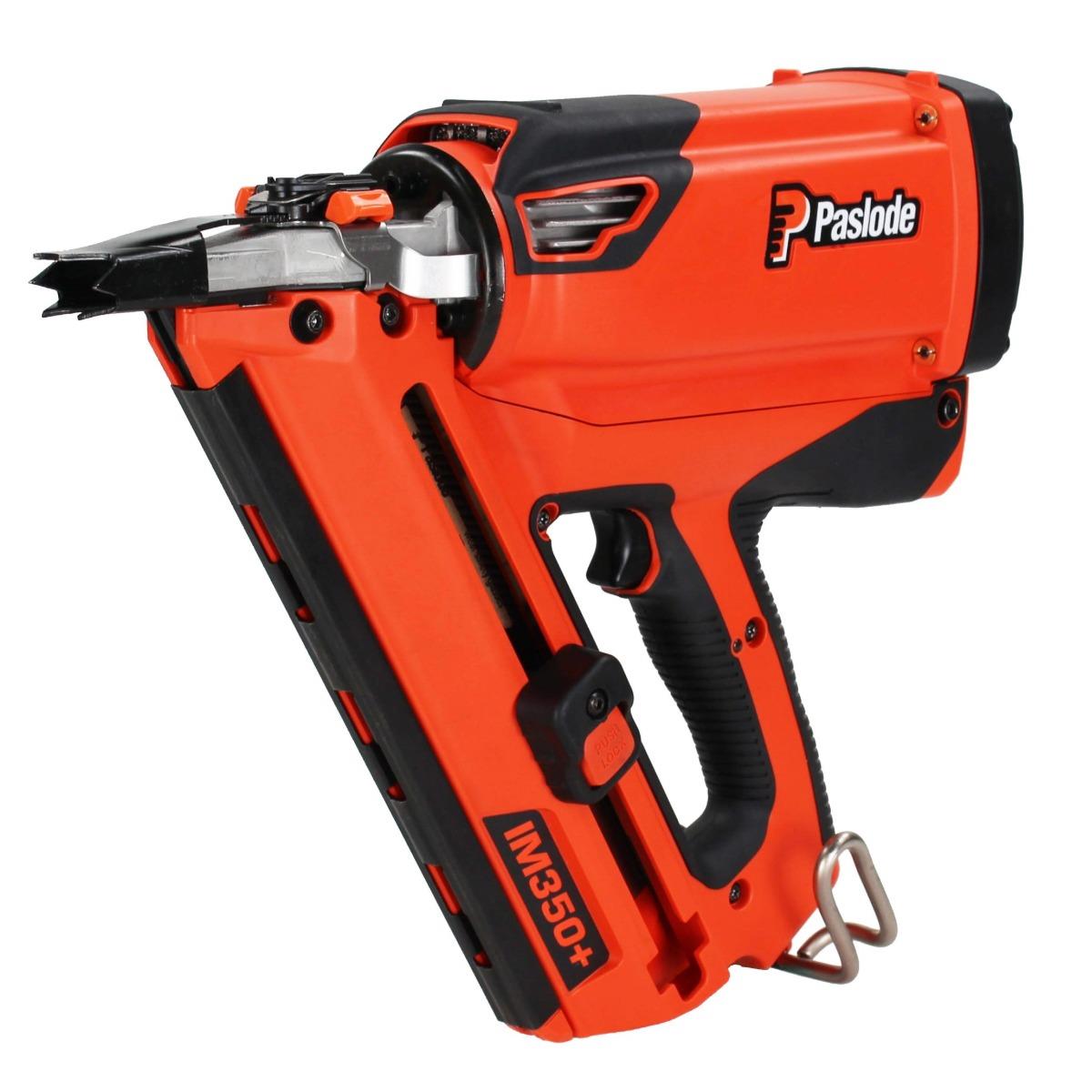 Paslode IM350+ 7.2V First Fix Gas Framing Angled Nail Gun with 1 x 2.1Ah Battery, Charger & Case 906500