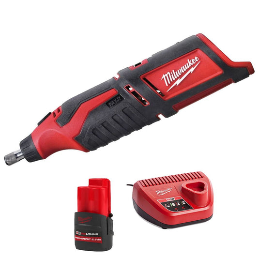 Milwaukee C12RT-0 12V Rotary Multi Tool with 1 x 2.5Ah Battery & Charger