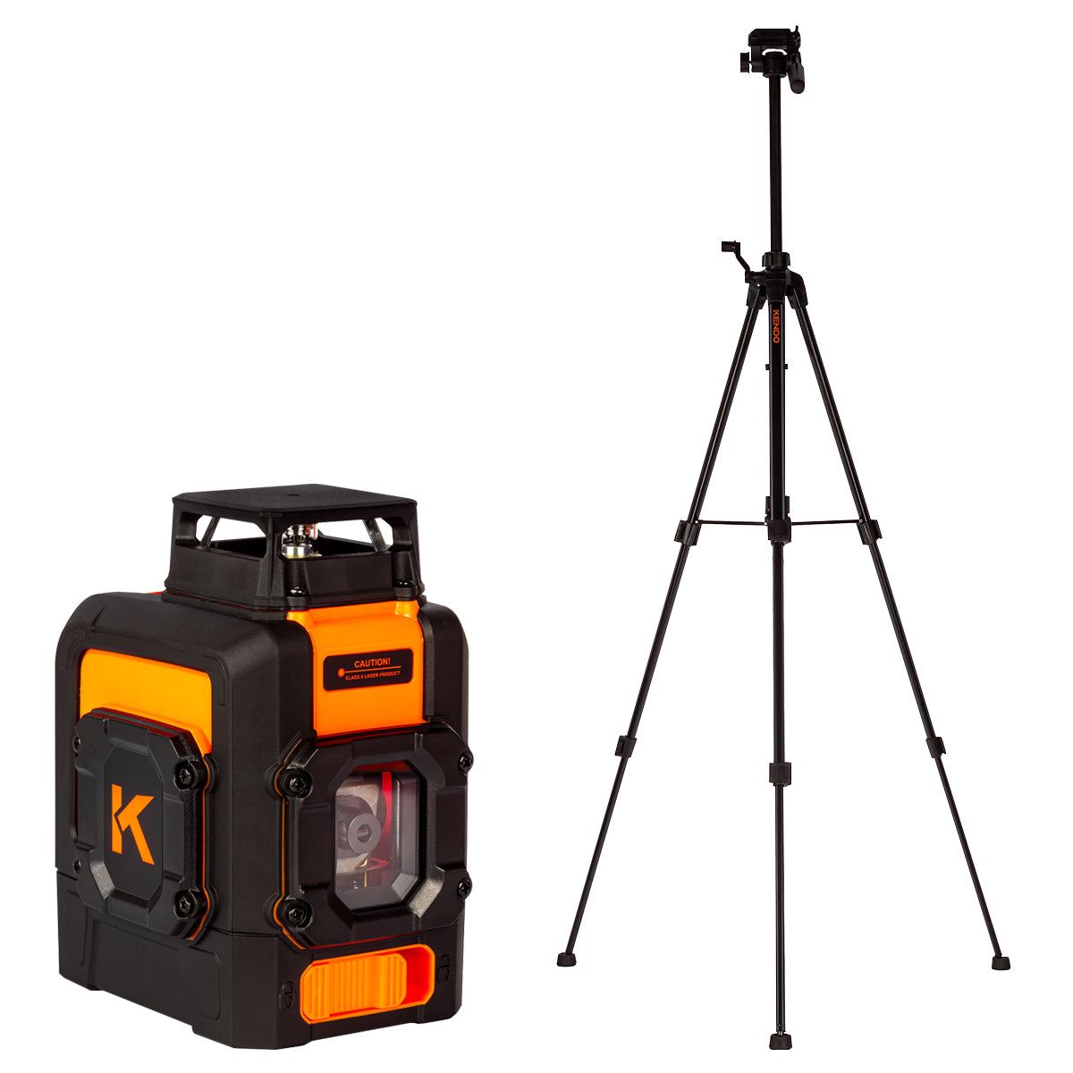 Kendo 25m Self-Levelling Laser Level 360° Bracket with Adjustable Tripod & Carry Bag