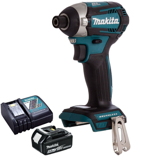 Makita DTD154Z 18V Brushless Impact Driver with 1 x 5.0Ah Battery & Charger