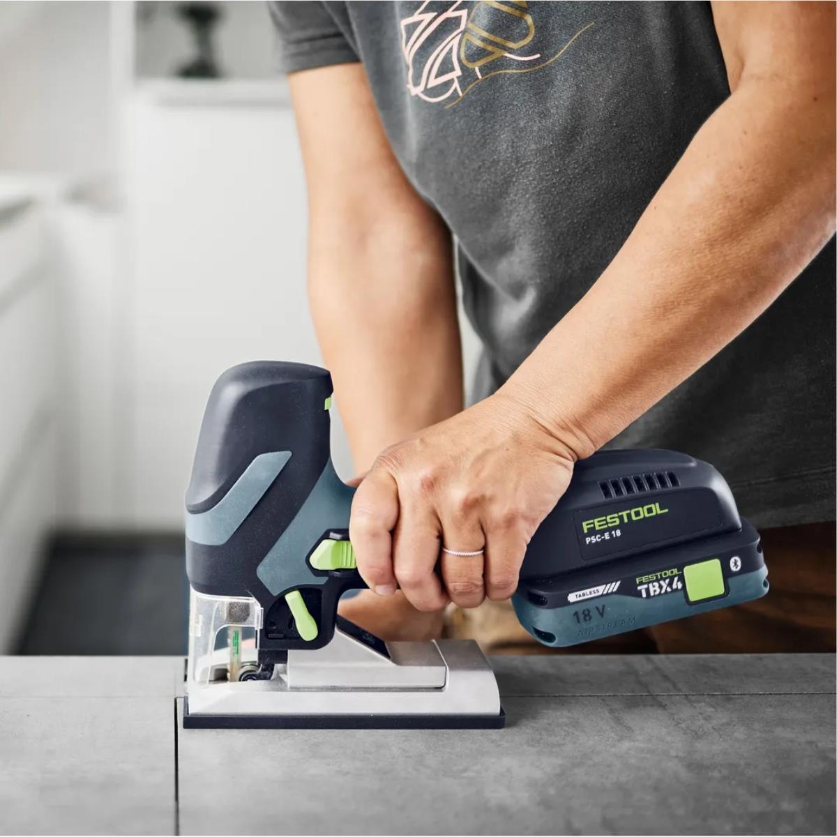 Festool PSC-E 18 EB-Basic 18V Cordless Pendulum Jigsaw 578521 with 1 x 8.0Ah Battery & Charger