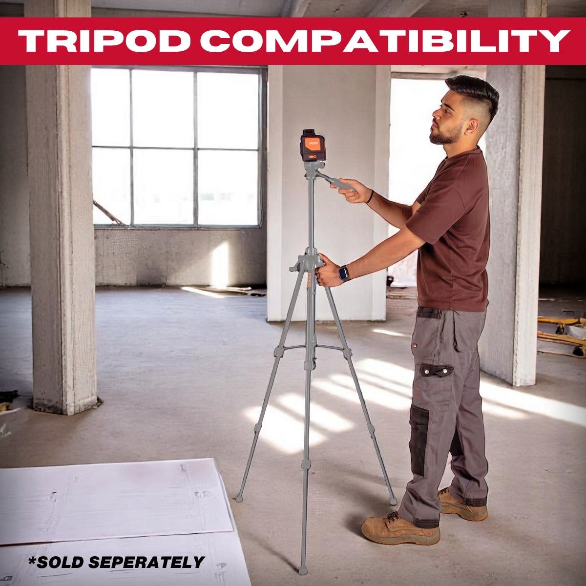 Kendo 25m Self-Levelling Laser Level with 360° Bracket