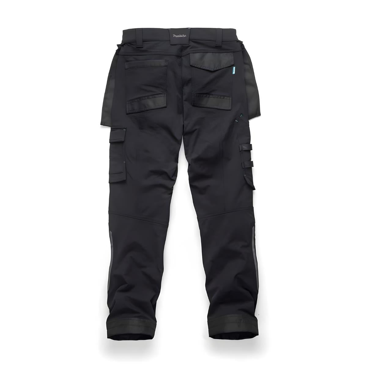 Makita MK304M Onyx Stretch Trousers Slim Fit Black - L31