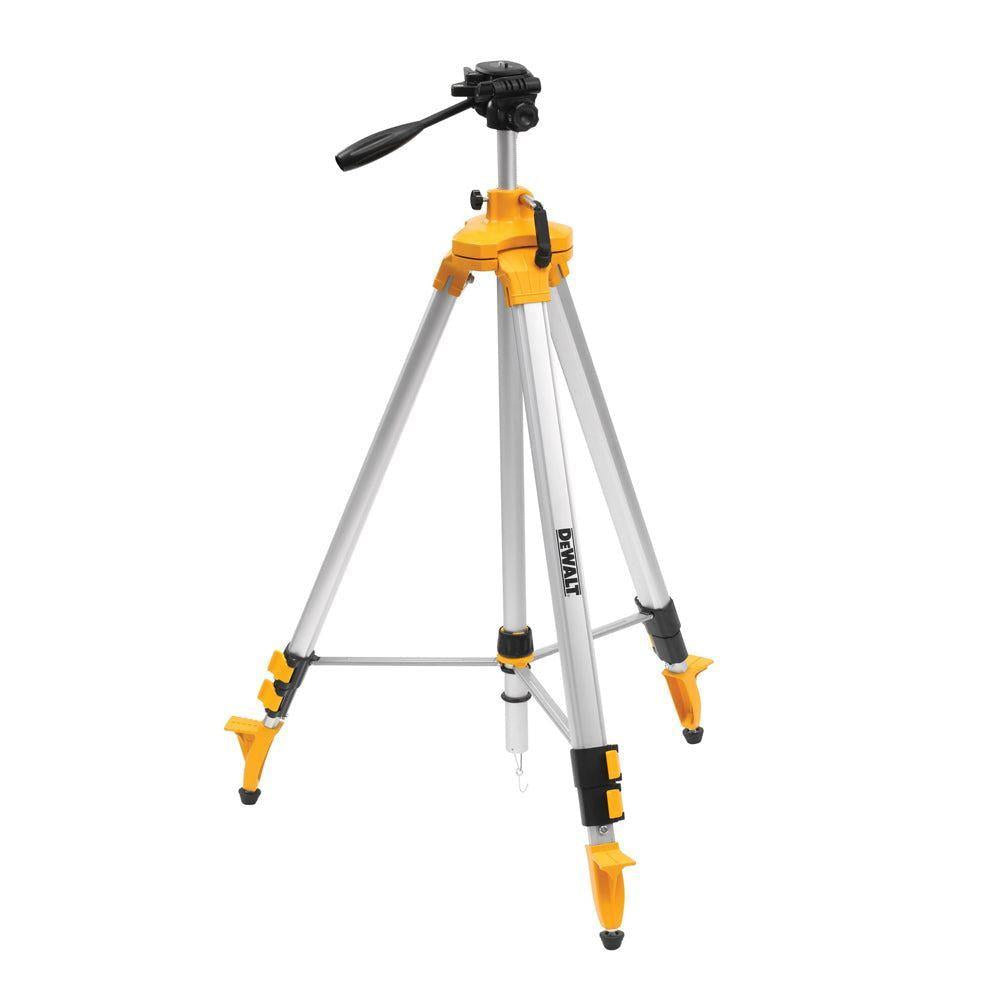 Dewalt DCLE34021D1 18V Green Cross Line Laser 1 x 2.0Ah Battery Charger with DE0733 Tripod