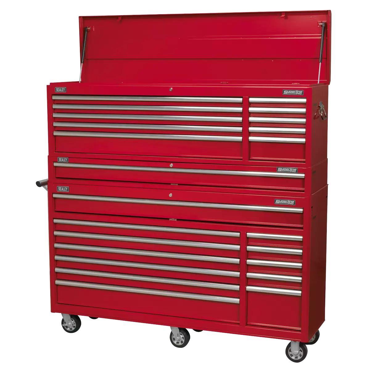 Sealey AP66COMBO1 Topchest, Mid-Box Tool Chest & Rollcab Combination 23 Drawer