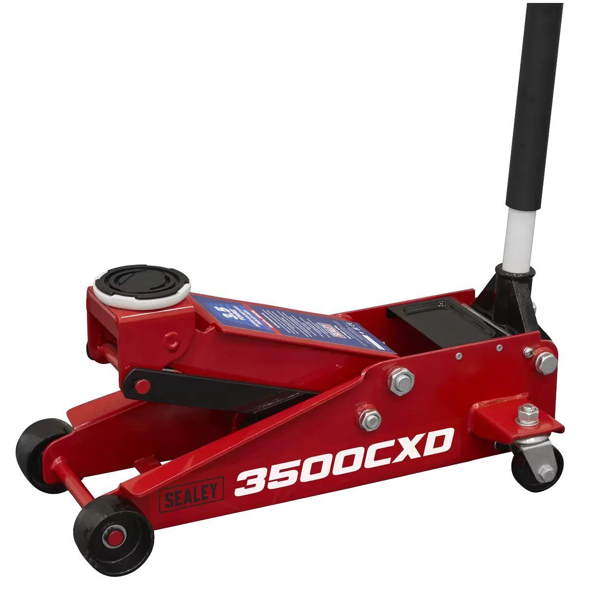 Sealey 3500CXD Trolley Jack with Super Rocket Lift 3.5 Tonne