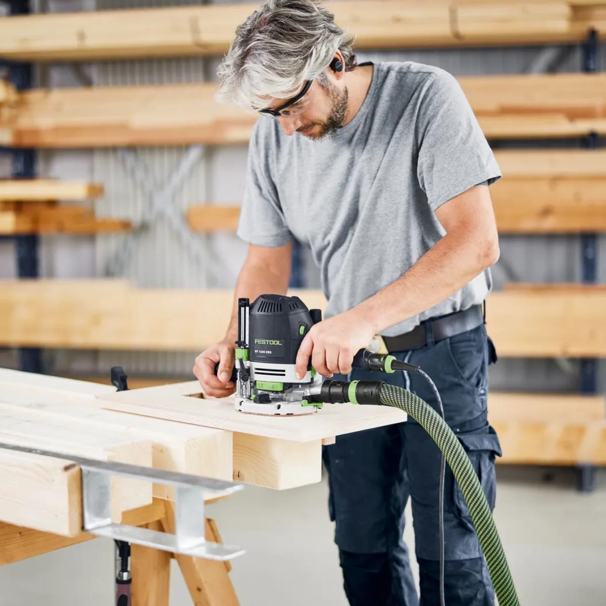 Festool OF 1400 EBQ-Plus 230V Router with Light Module & Case 578942