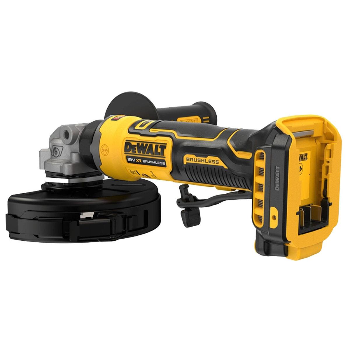 Dewalt DCG404N-XJ 18V XR Brushless Angle Grinder With 1 x 5.0Ah Battery & Charger