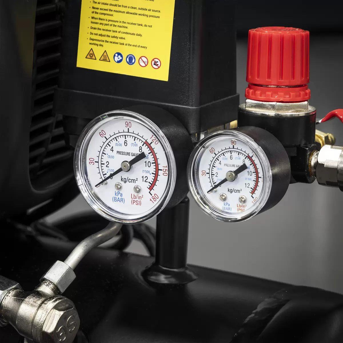 Sealey SAC2420APK 24L Direct Drive Air Compressor 230V/13A With 4pc Air Accessory Kit