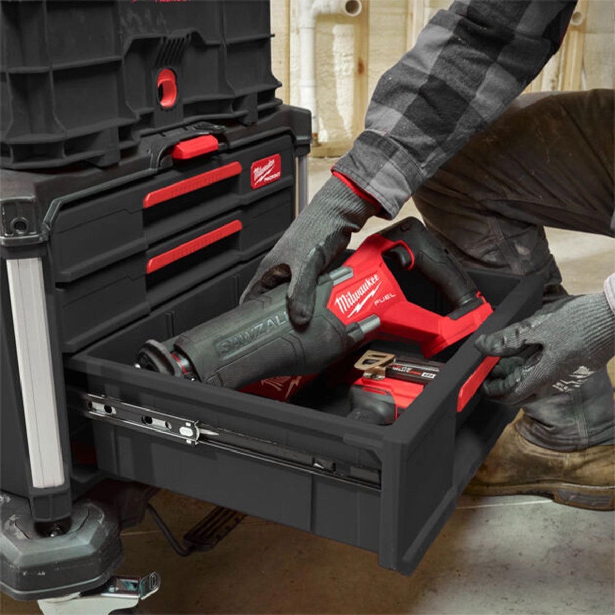 Milwaukee PACKOUT 2+1 Drawer Tool Box 4932493190