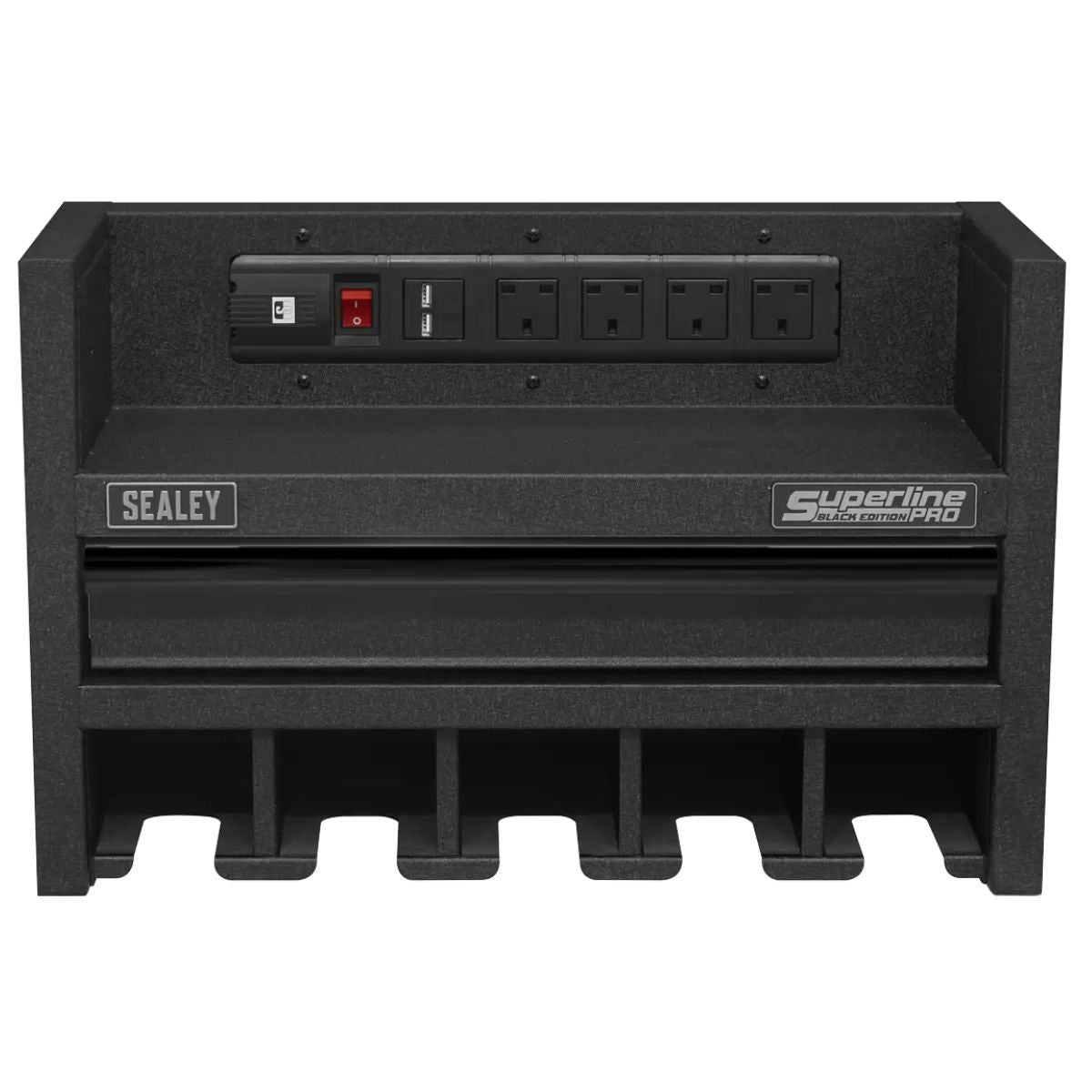 Sealey AP22SRBE 560mm Power Tool Storage Rack with Drawer