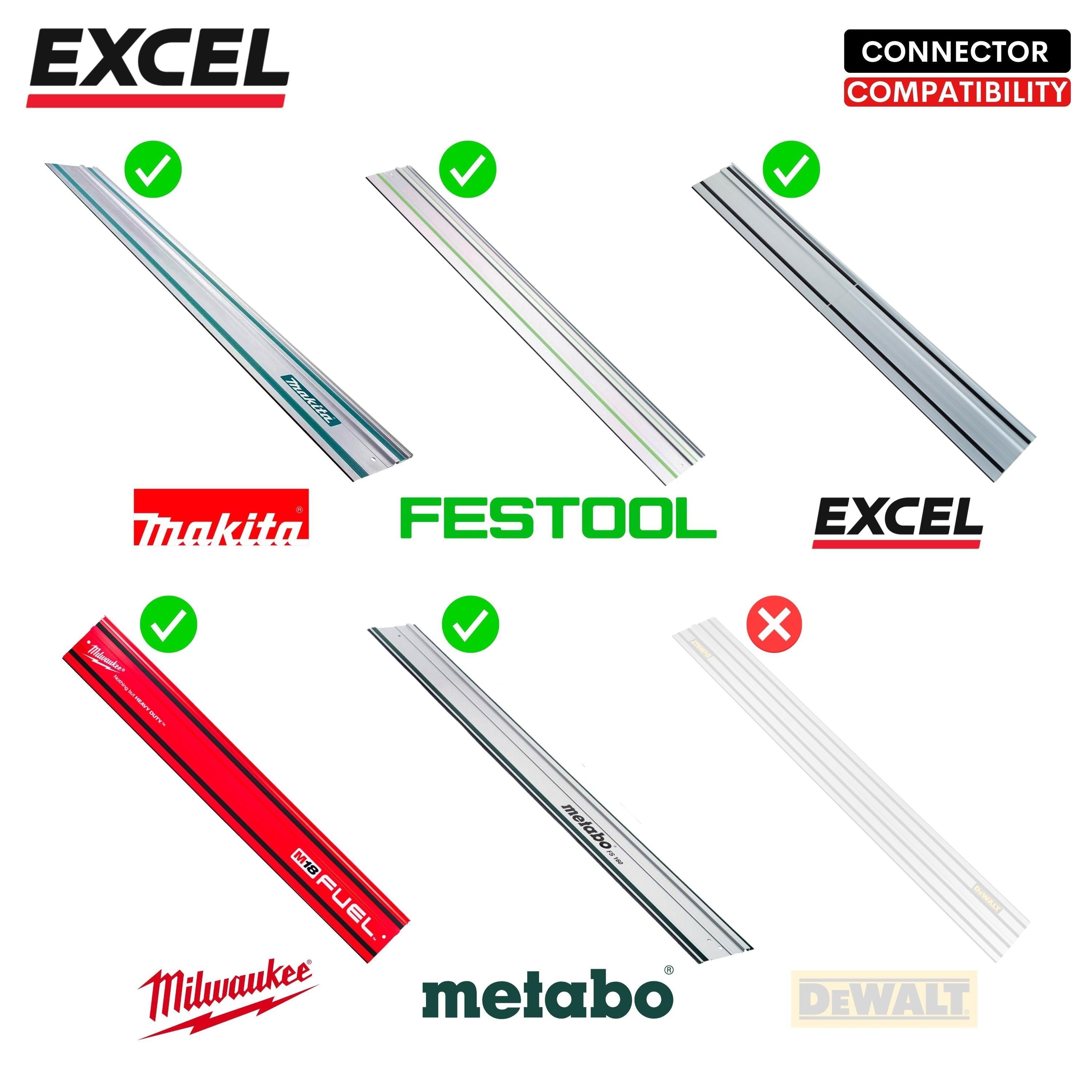 Excel Guide Rail Connector Bars (Twin Pack)