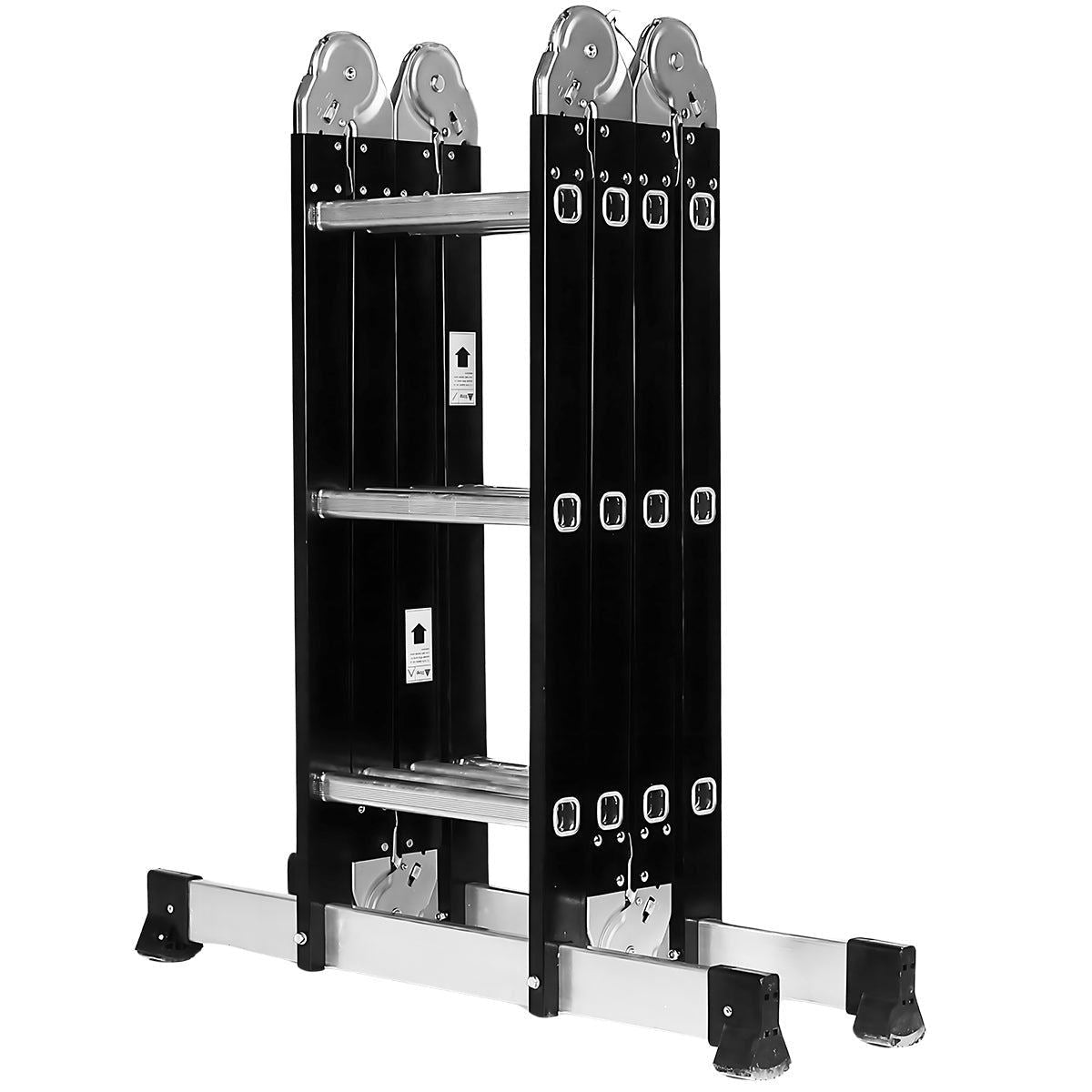 Excel 12 Tread Steel Multi-Purpose Combination Ladder with Platform Item Condition Used