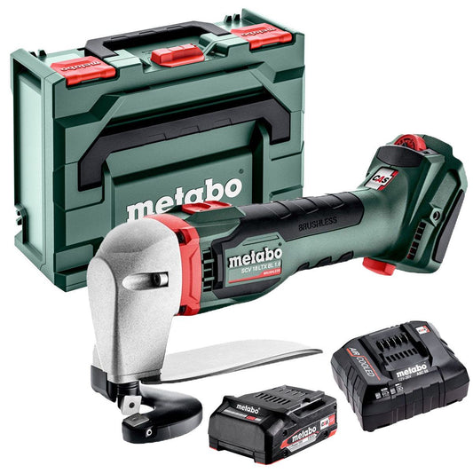 Metabo SCV 18 LTX BL 1.6 18V Brushless Metal Shear with 1 x 2.0Ah Battery Charger & Metabox