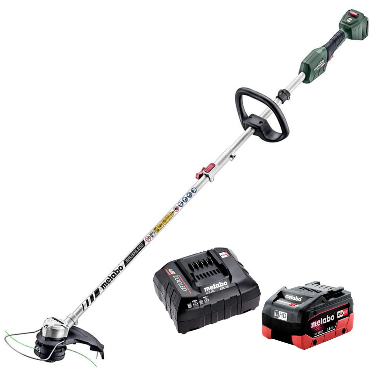 Metabo RTD 18 LTX BL 30 18V Brushless Line Trimmer With 1 x 5.5Ah Battery & Charger