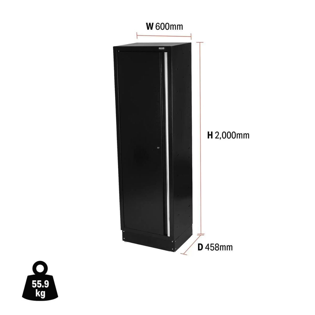 Draper MS400-1TC BUNKER Modular Tall Floor Cabinet 1 Door 600mm 33165