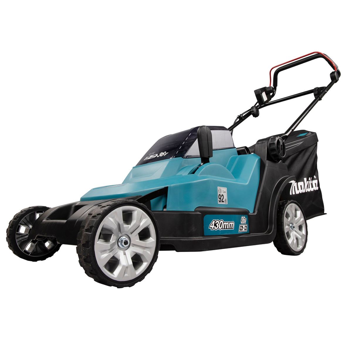 Makita DLM432PT2 36V LXT Cordless 43cm Lawn Mower With 2 x 5.0Ah Batteries & Charger