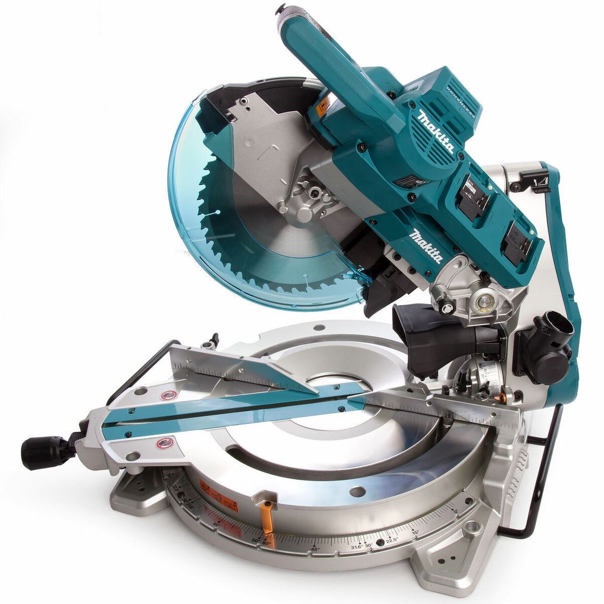 Makita DLS110Z 36V Brushless 260mm Slide Compound Mitre Saw with 2 x 5.0Ah Battery & Charger