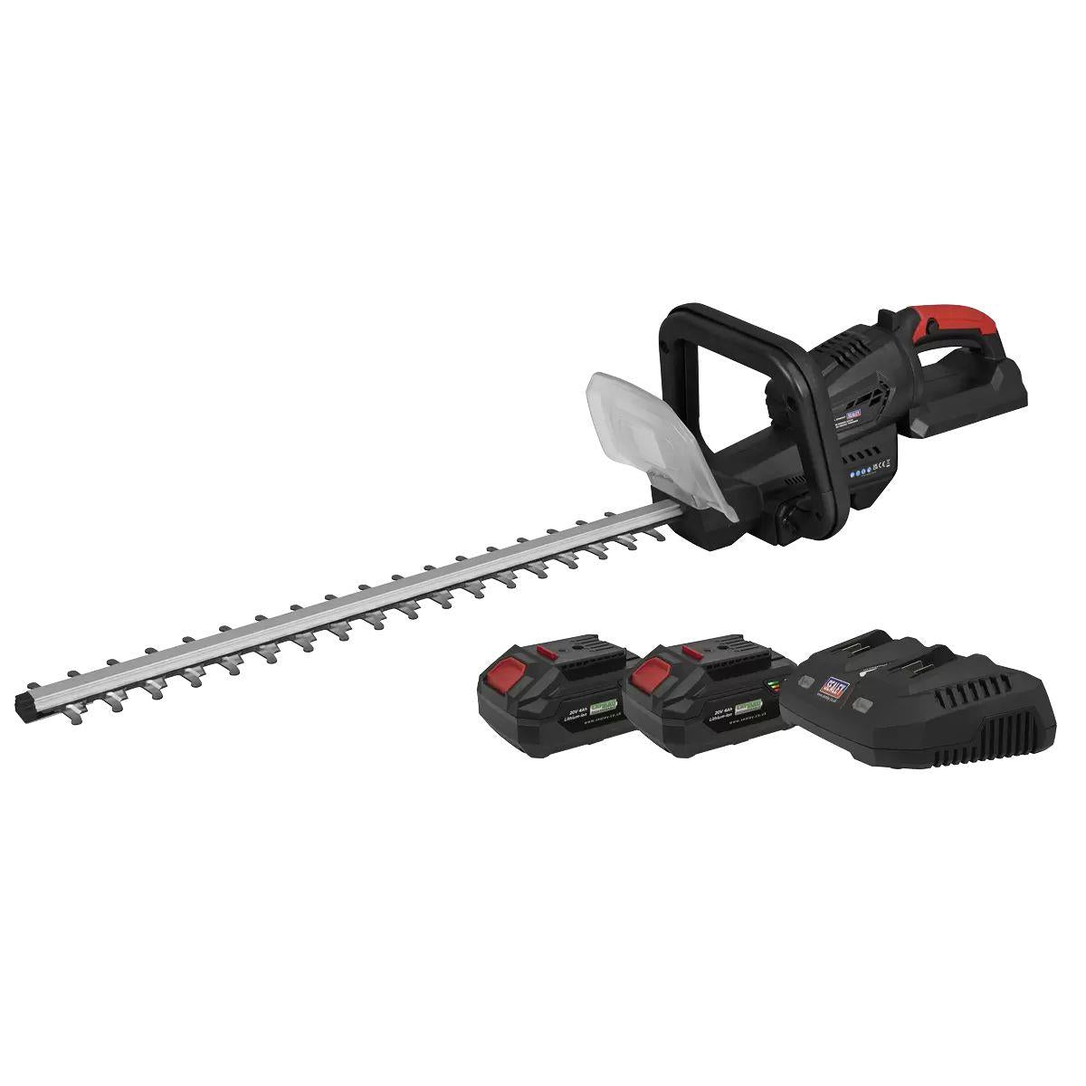 Sealey CP40VHTKIT 40V Hedge Trimmer 52cm Kit With 2 x 4Ah Batteries, Charger
