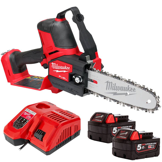 Milwaukee M18FHS20-0 18V Fuel Brushless Pruning Saw with 2 x 5.0Ah Battery & Charger