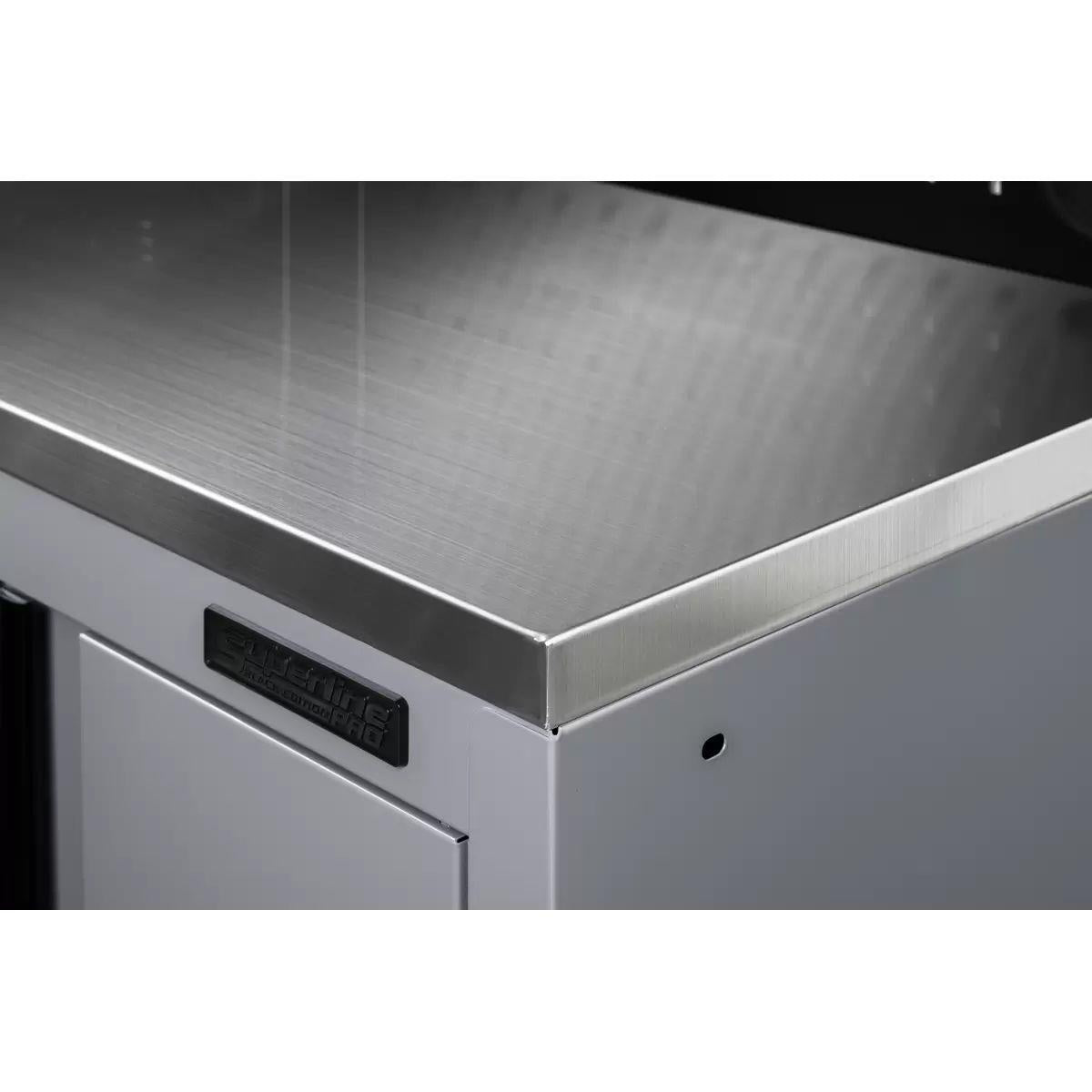 Sealey APMS30SSB Superline PRO Black Edition Stainless Steel Worktop 1360 x 463 x 38mm