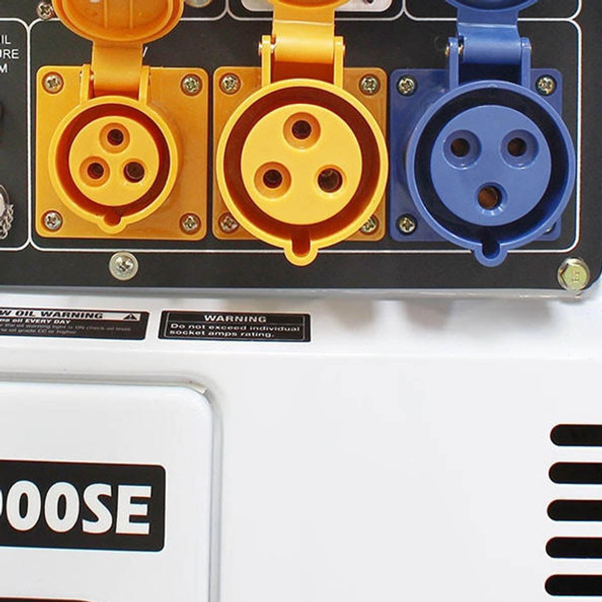 Hyundai DHY6000SE  Diesel Generator, Single Phase Output & Silenced Standby Genset 5.2kW/230V