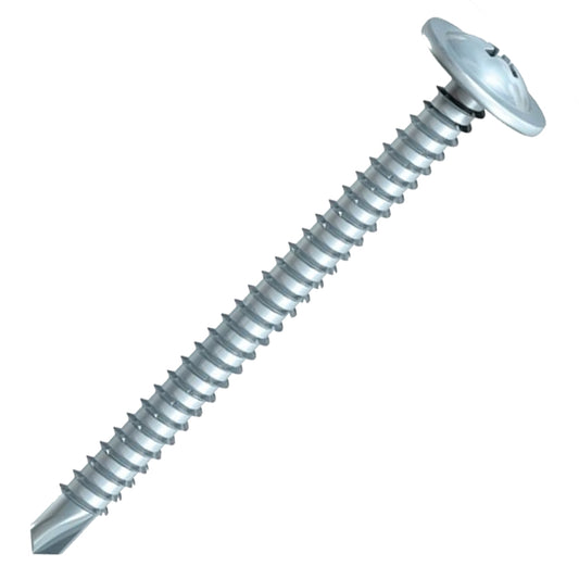 Timco 4.8 x 50mm Baypole Screws Wafer Flange Head Self Tapping 290Z