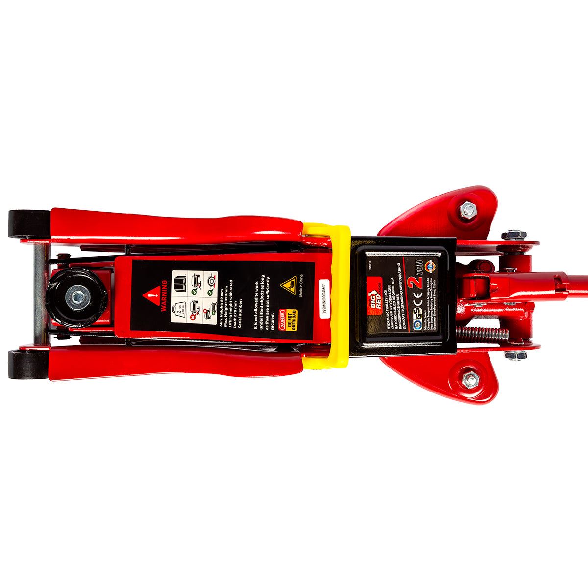 Big Red Torin 2-Ton Hydraulic Jack Low Profile Lifting Range 89-359 mm