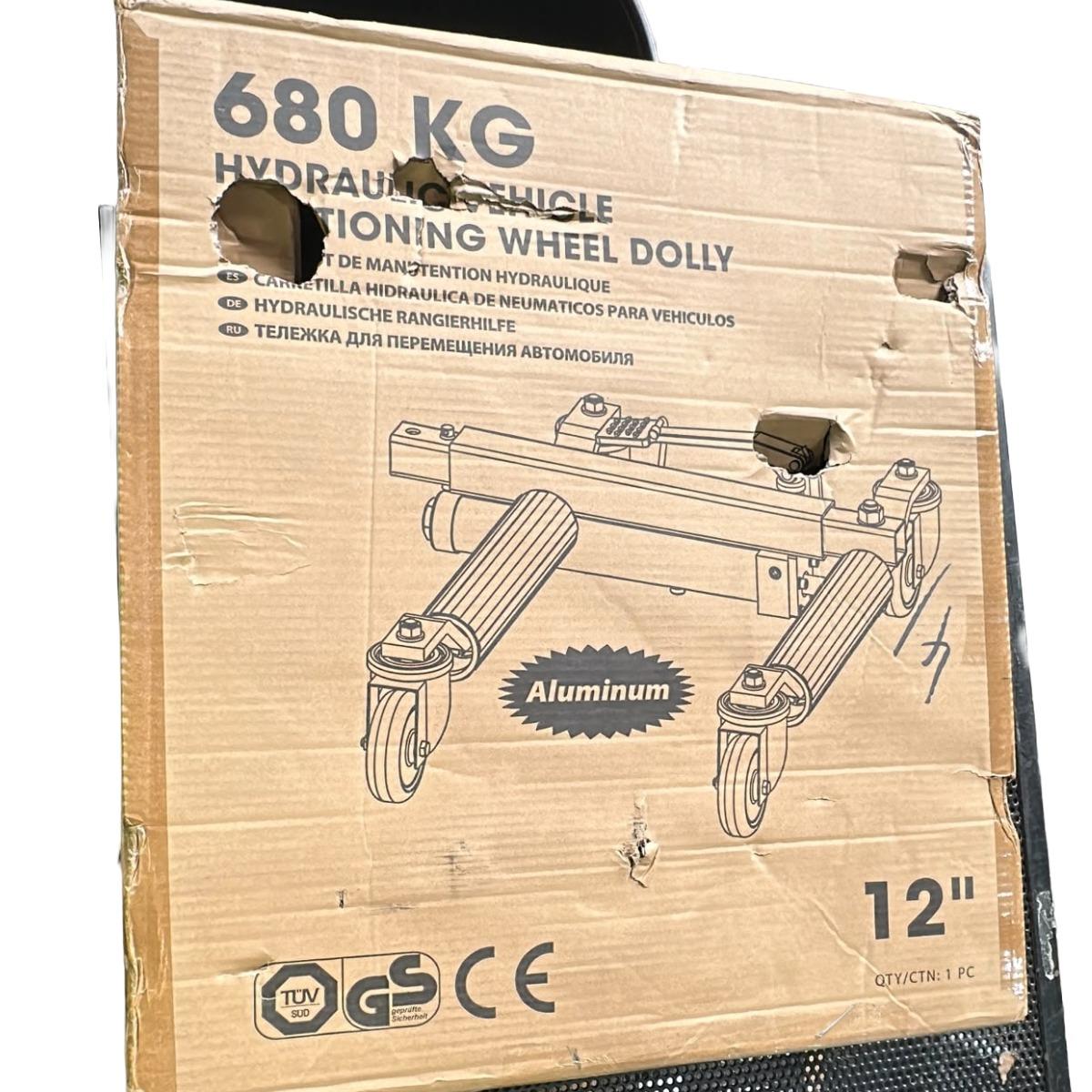 Big Red Torin Hydraulic Wheel Dolly Skate Vehicle Positioning Tyre Lift 680 kg Item Condition Damaged Box