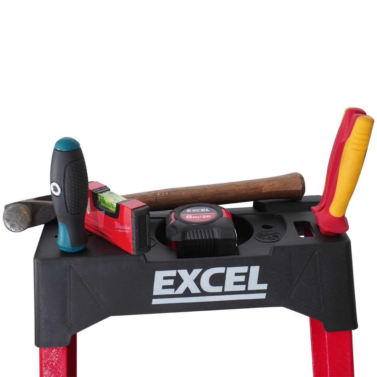 Excel Electricians Fibreglass Platform Step Ladder 6 Tread 2.04m EN131 Item Condition Box Opened Never Used - Collection Only