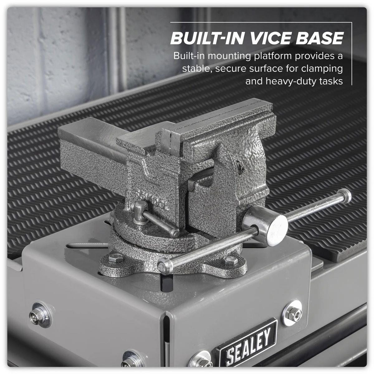 Sealey APMWS2 Superline PRO Rollcab 6 Drawer with Vice Base Grey/Black