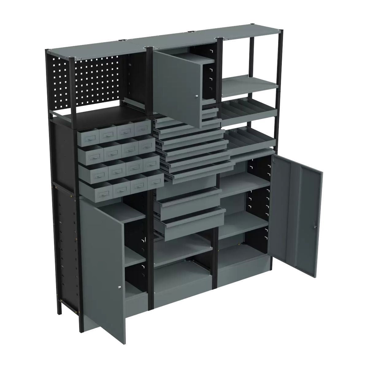 Sealey APMRSTACK1 Modular Racking System Combo 1.74m Versatile Storage Solution for Home and Workshop