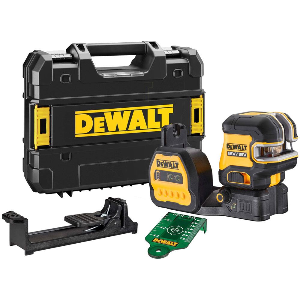 Dewalt DCE825NG18 12/18V 5 Spot & Cross Green Beam Laser Body with DE0735 Tripod