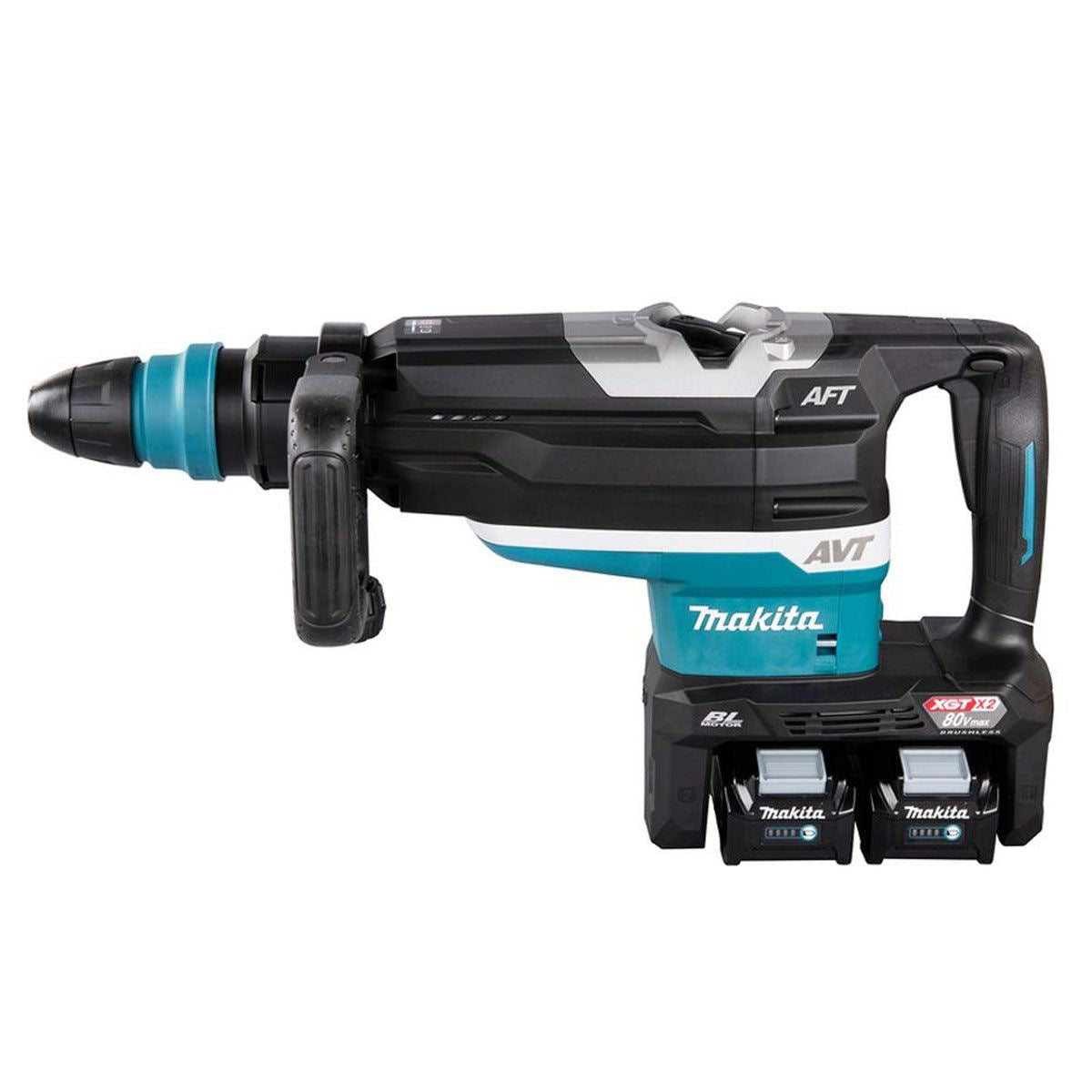 Makita HR006GD203 80V/40V XGT Brushless Demolition Hammer Drill With 2 x 2.5Ah Battery, Charger & Case