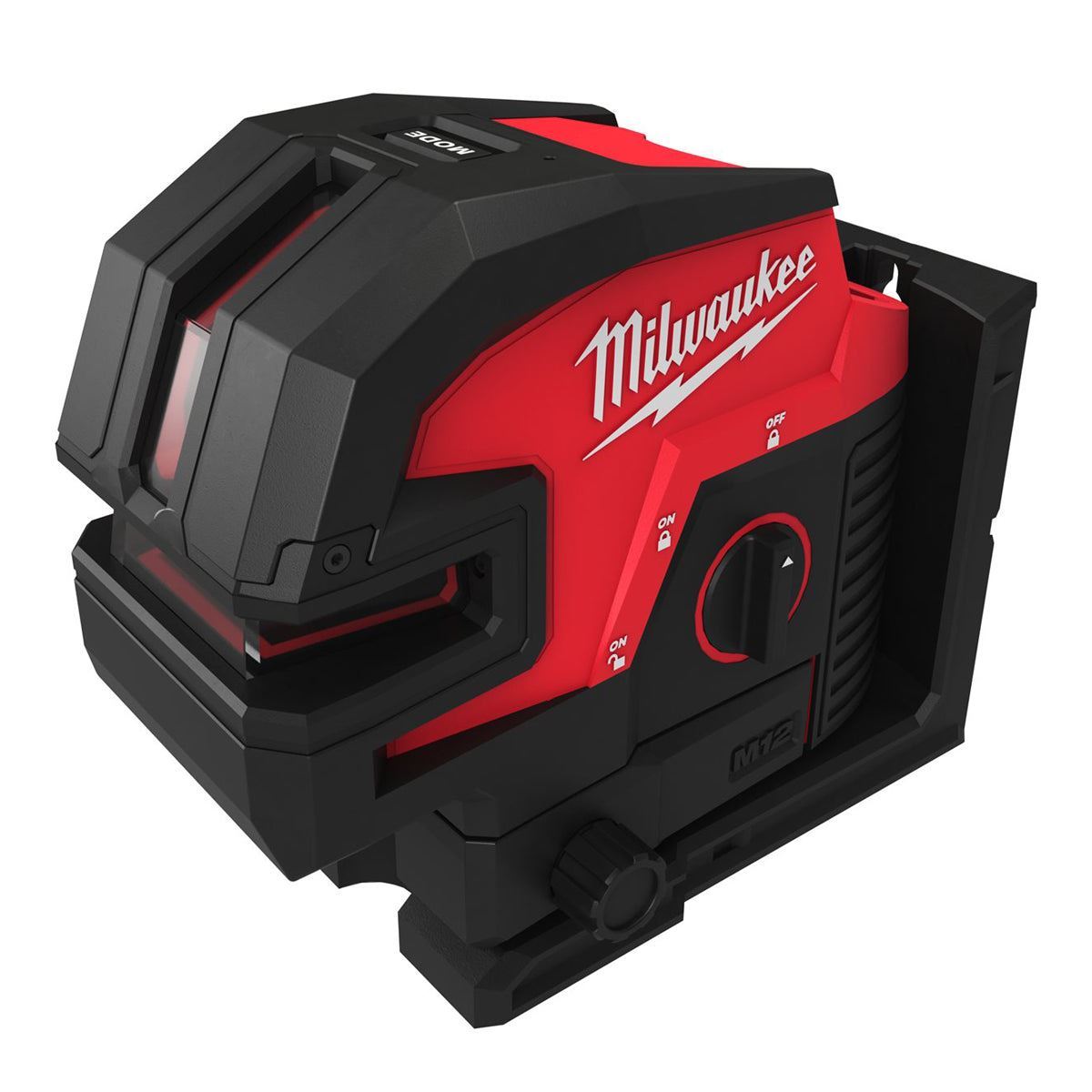 Milwaukee M12CLL4P-0C 12V Cross Line Laser with 1 x 5.0Ah Battery Charger & Case