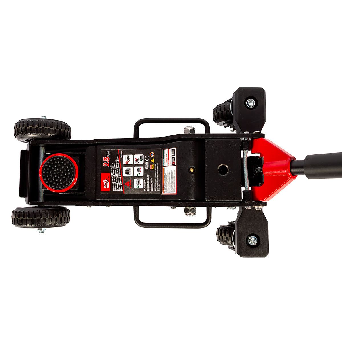 Big Red Torin 2.5-Ton Hydraulic Off-Road Jack, Lifting Range 150-606 mm