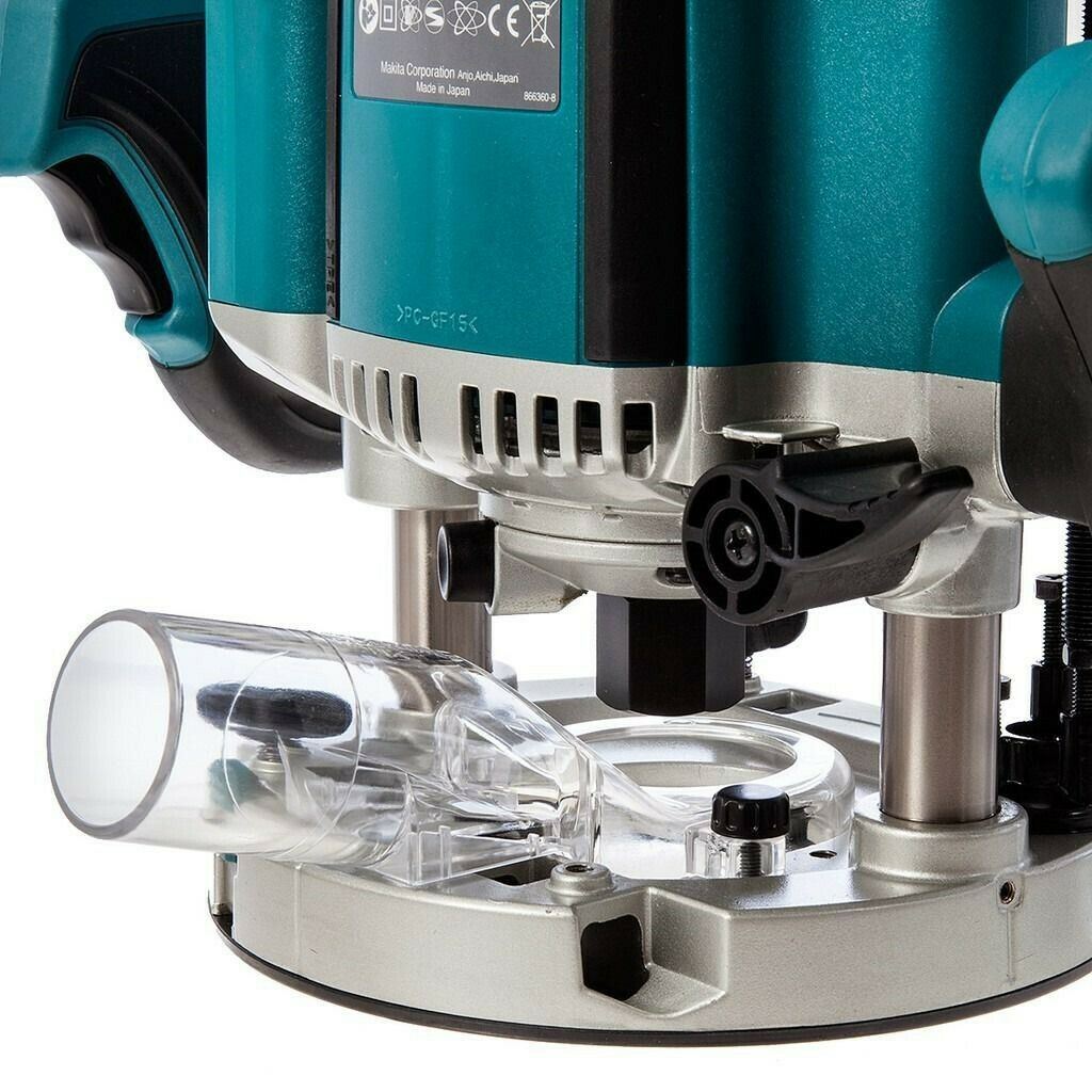 Makita 195563-0 Plunge Router Trimmer Base + Dust Nozzle 194733-8 + Guide Bush