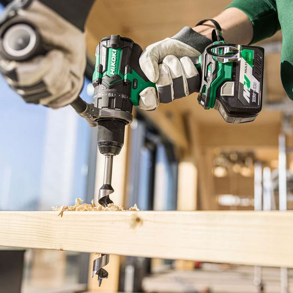 Hikoki DV36DCW2Z 36V MultiVolt Brushless Combi Drill with 1 x 2.5Ah/5.0Ah Battery Charger & Case