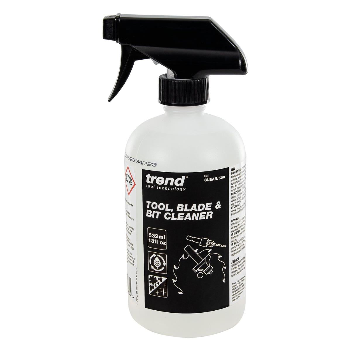 Trend CLEAN/500 Tool, Blade & Bit Cleaner, 532ml