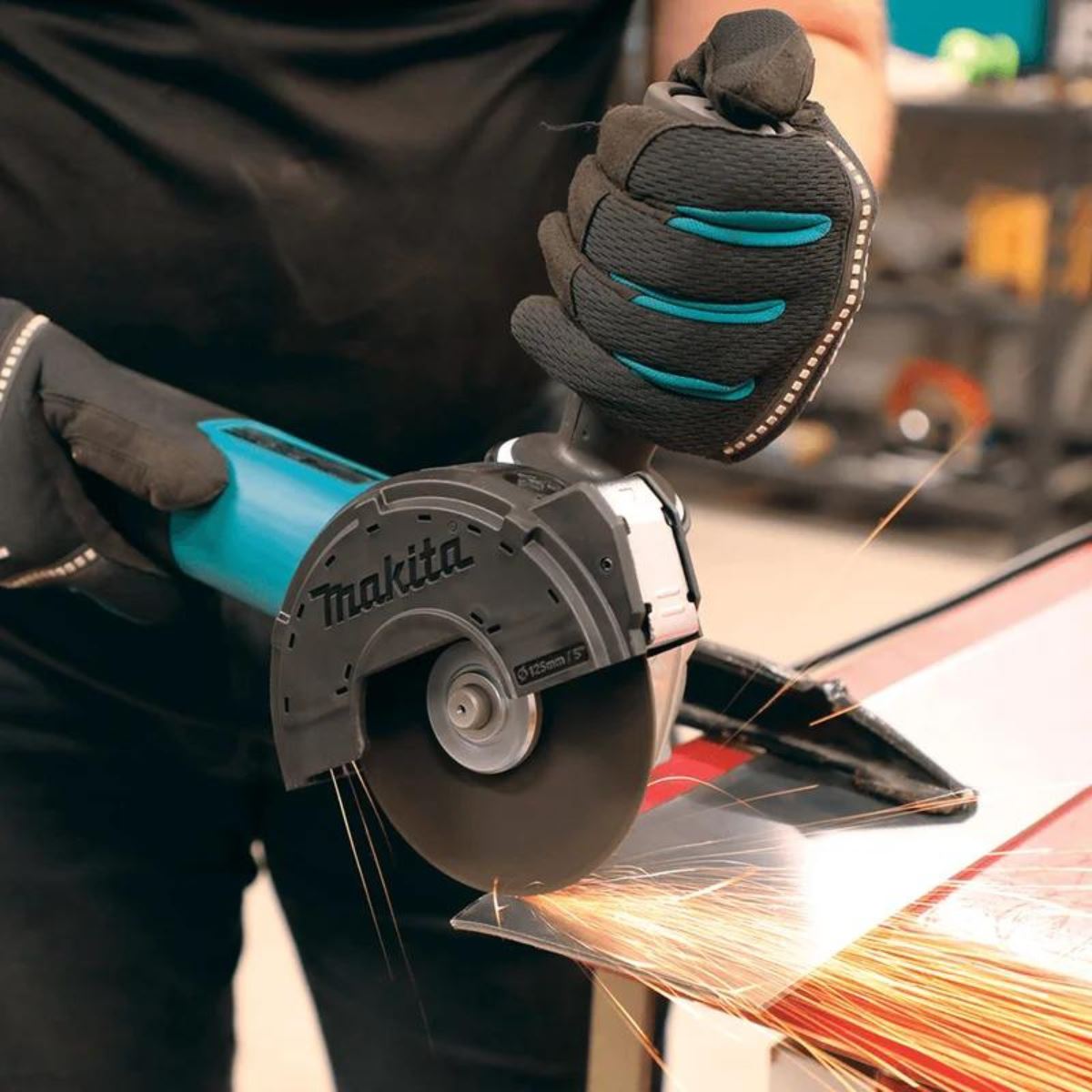 Makita GA5091X01/2 125mm Variable Speed Slide Switch Angle Grinder 240V With Mechanical Brake