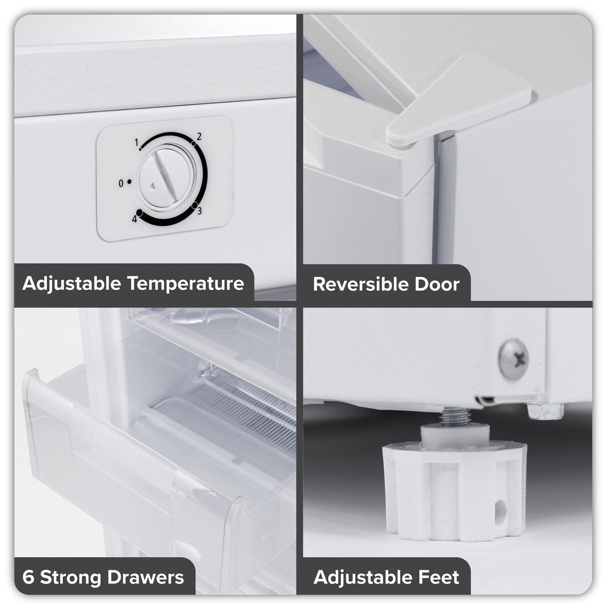 Sealey DH324 Baridi Freestanding Tall Freezer 177L Capacity White 230V