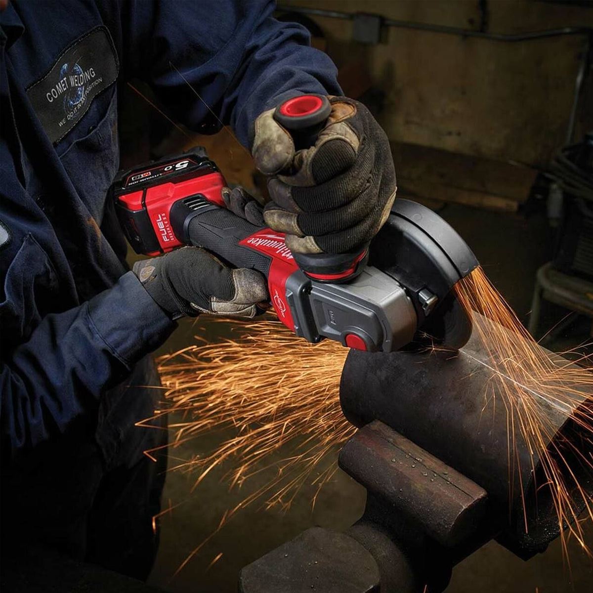 Milwaukee M18FSAGV115XPDB-0 18V Brushless 115mm Angle Grinder with 1 x 3.0Ah Battery & Charger
