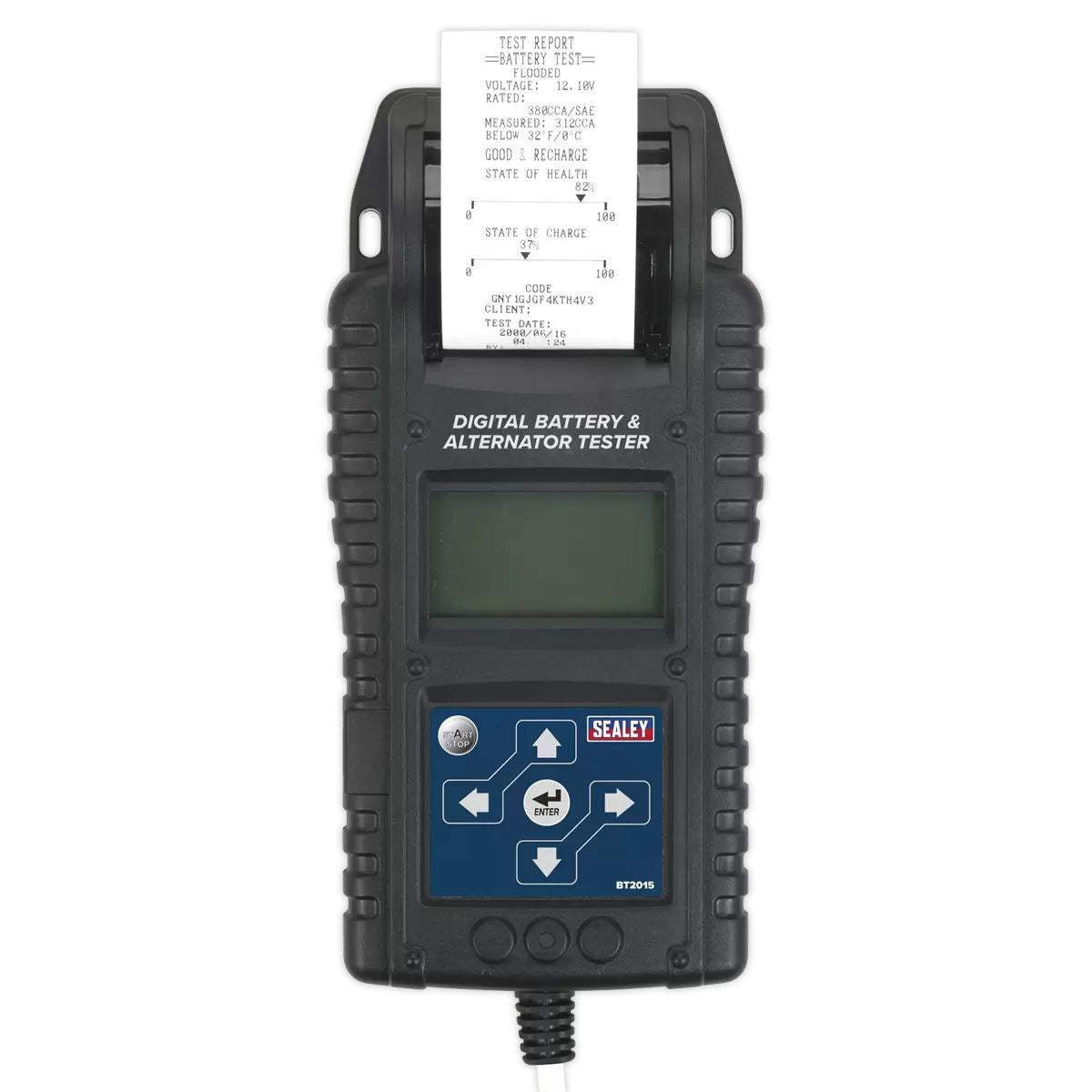 Sealey BT2015 6/12/24V Digital Start/Stop Battery & Alternator Tester with Printer