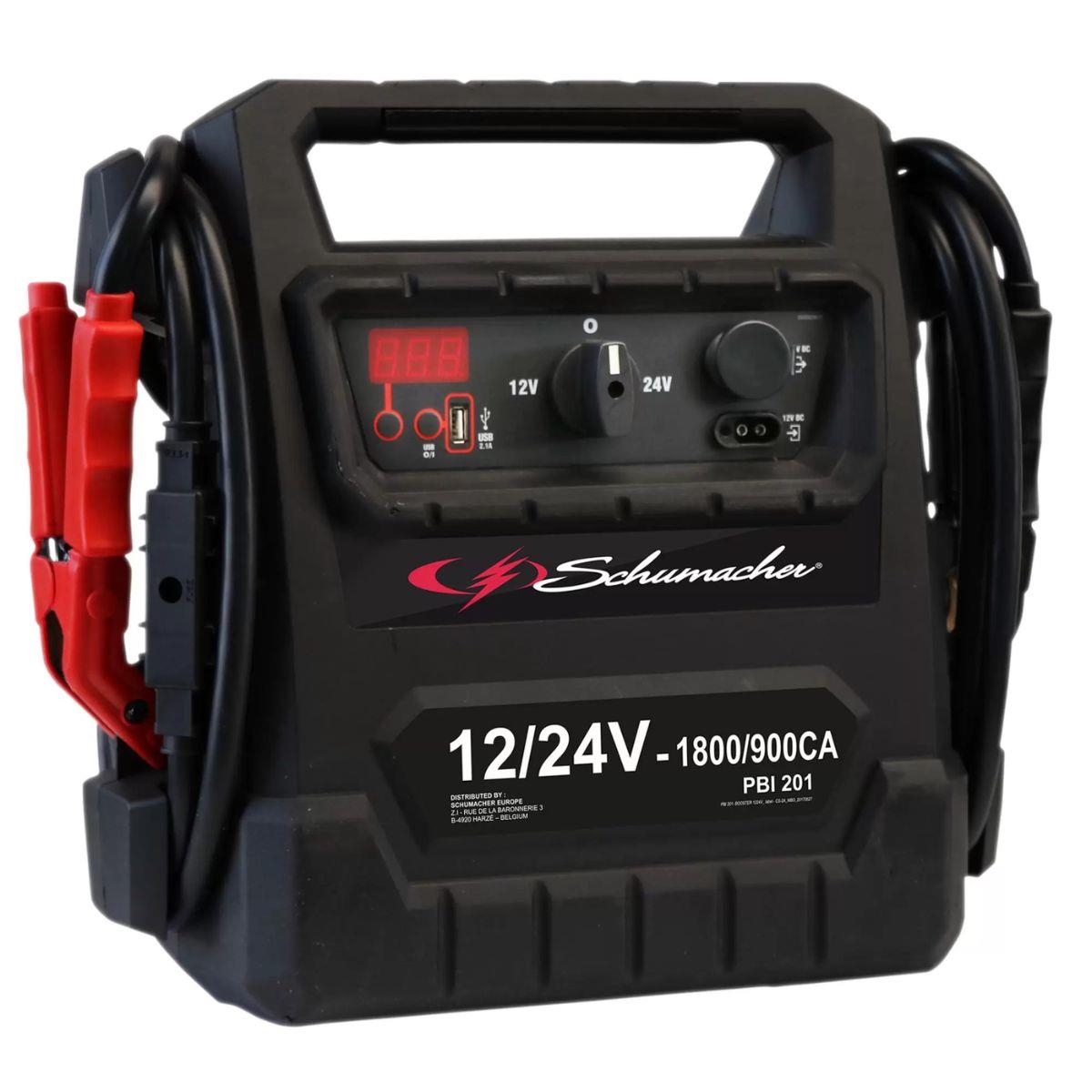 Schumacher PBI201 12/24V Booster Professional And Powerful Jump Starter 900CA 13707