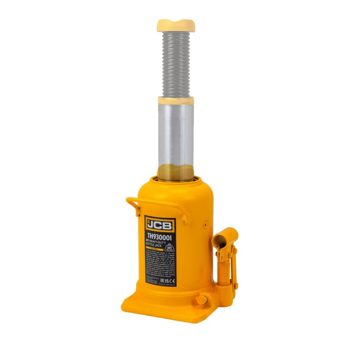 JCB TH930001 30 Tonne Heavy-Duty Automotive Hydraulic Bottle Jack, 510mm Maximum Lift