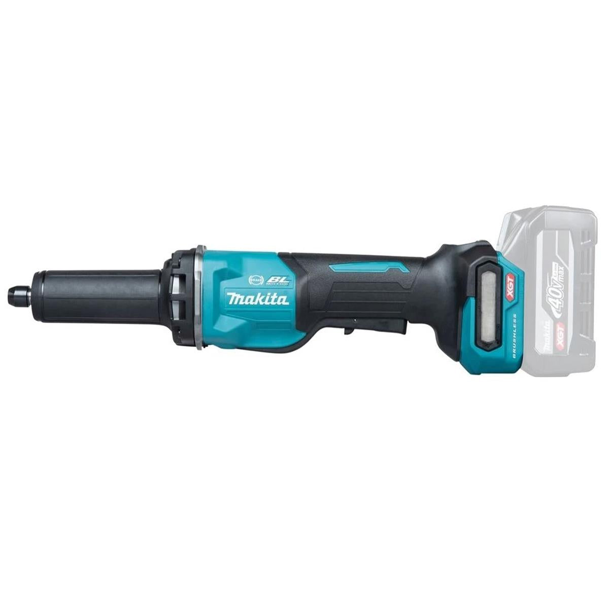 Makita GD002GZ01 40V Max XGT Brushless Die Grinder with 1 x 5.0Ah Battery Charger & Case