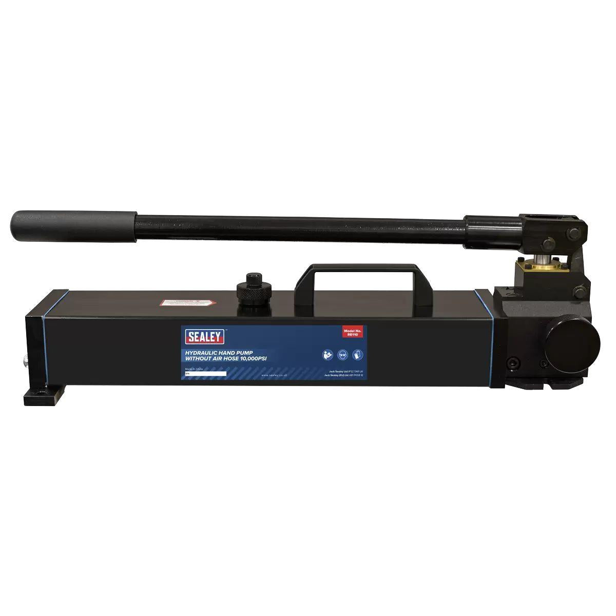 Sealey RE110 Hydraulic Hand Pump without Hydraulic Hose 10,000psi