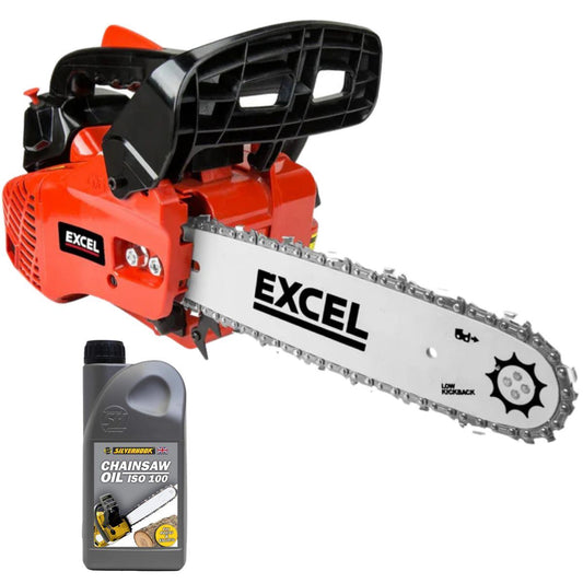 Excel 300mm 25cc Petrol Chainsaw with Chain Oil