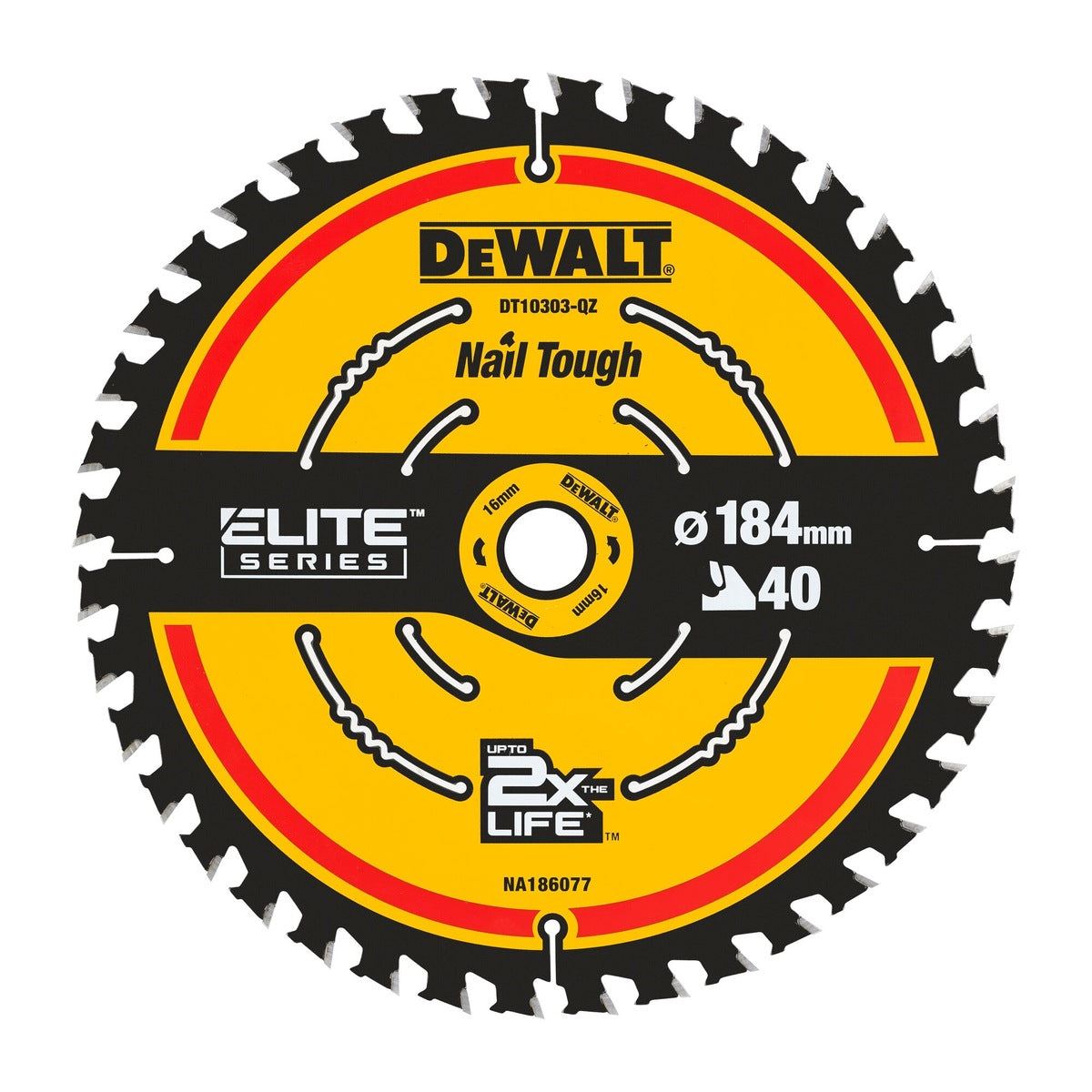 Dewalt DT10303-QZ 184mm 40T Extreme Framing Circular Saw Blade